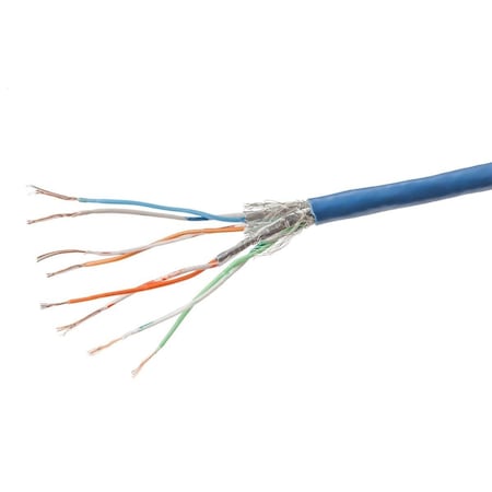 MONOPRICE Cat7 Shielded, S/ ft.p, Cable, 7 ft.Blue 13660